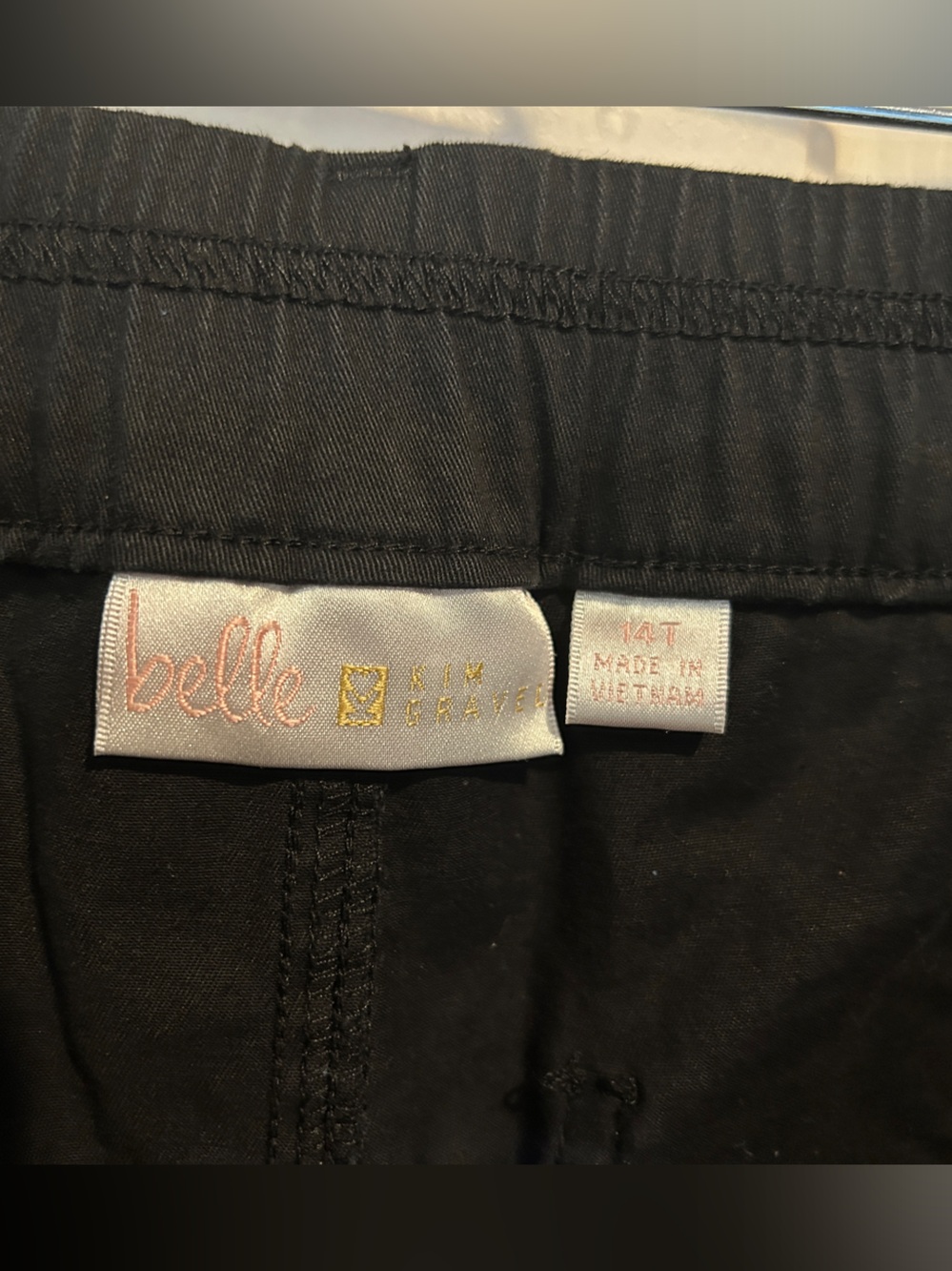 Belle by Kim Gravel Black Women's Cargo Pants - Picture 2 of 5